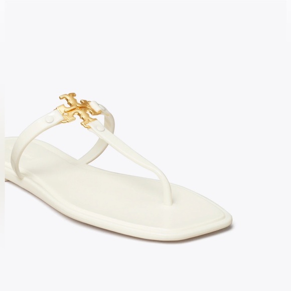 Tory Burch Roxanne Jelly Sandal - Ivory/Gold - Picture 2 of 7
